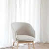WINDHAM karmstol beige tyg/ekben
