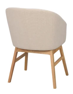 WINDHAM karmstol beige tyg/ekben