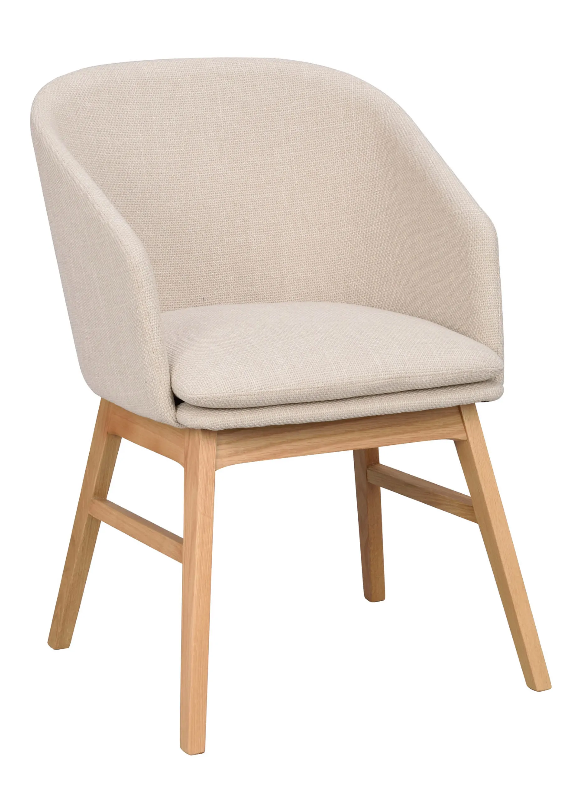 WINDHAM karmstol beige tyg/ekben