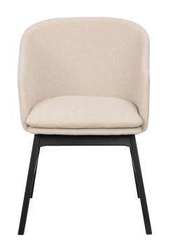 WINDHAM karmstol beige tyg/svarta ekben