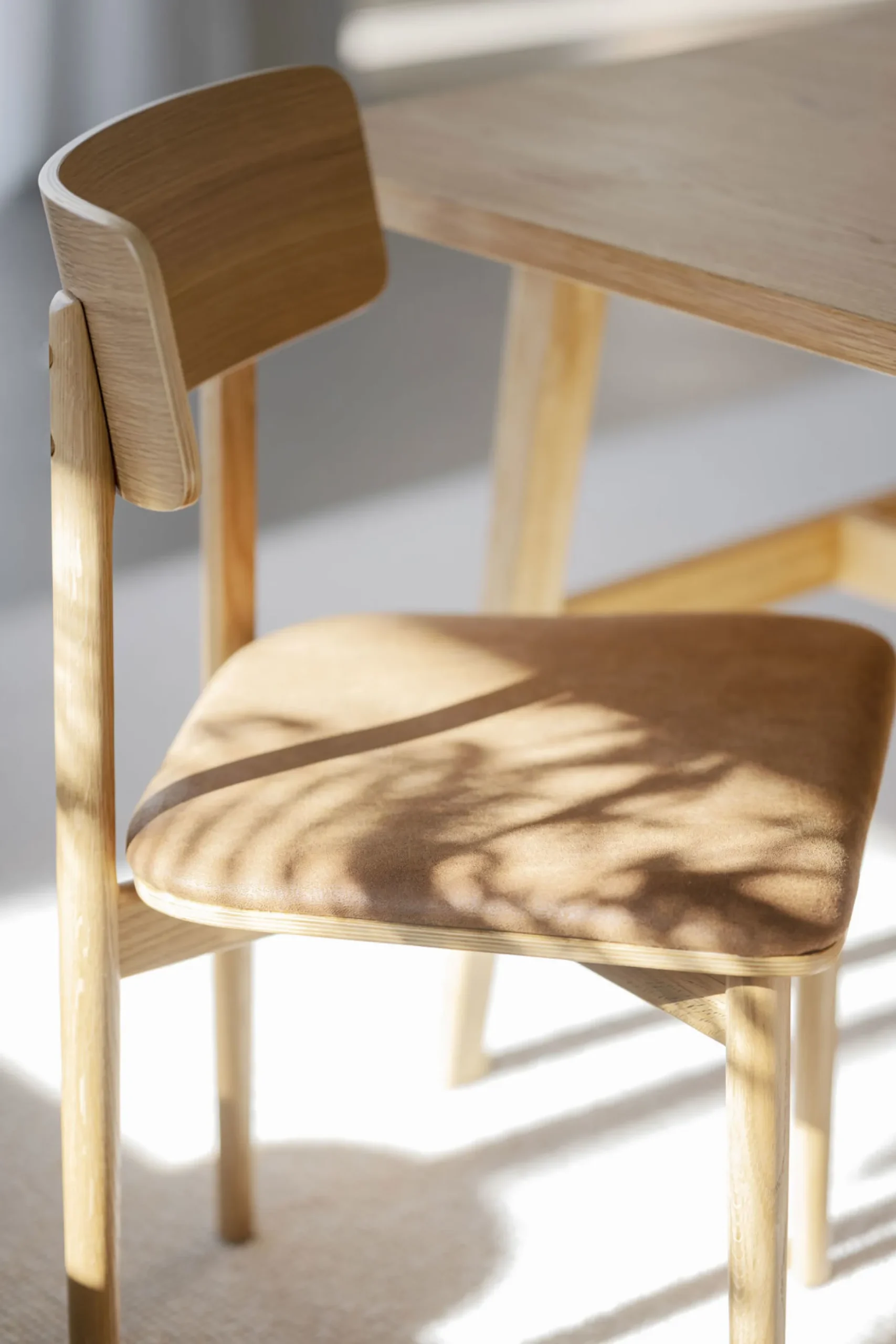 WOLCOTT Stol ek/brun