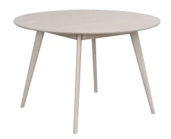 YUMI matbord runt 115 vitpigmenterad ek